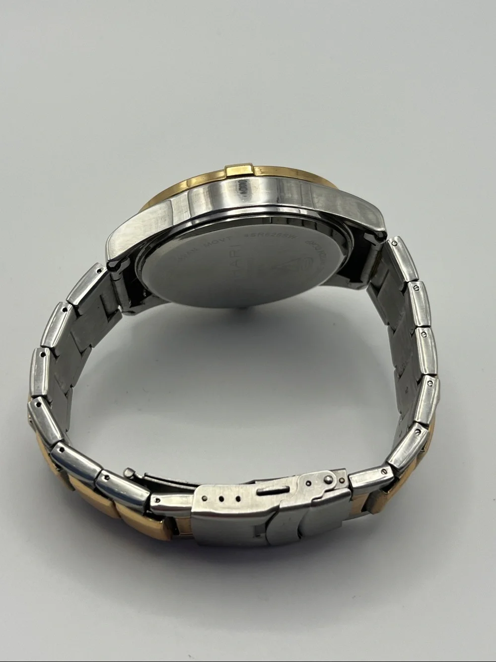 Tahari Men's Two-Tone Gold & Silver Bracelet Watch